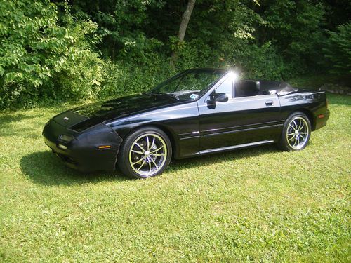 1990 mazda rx-7 convertable / black on black !!