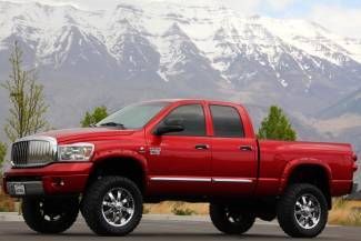 Cummins diesel 4x4 laramie gray leather bed liner cd jake brake lift 20in wheels