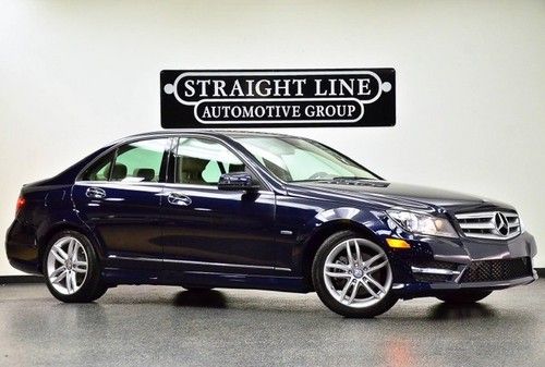 2012 mercedes benz c250 blue tan heated seats low miles value