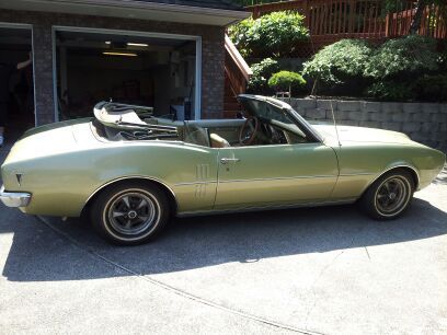 1968 pontiac firebird convertible 1 owner 35o v8 original paint no rust solid