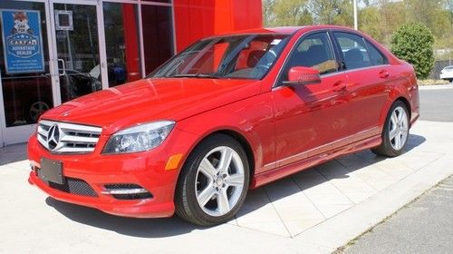 11 c300 sport mars red $0 down $355/ month!!