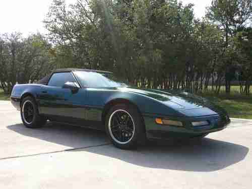 1994 Chevrolet Corvette Convertible 6-speed manual Green w/Black Top, US $10,995.00, image 2