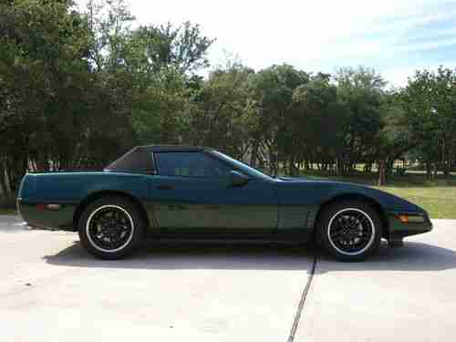 1994 Chevrolet Corvette Convertible 6-speed manual Green w/Black Top, US $10,995.00, image 3