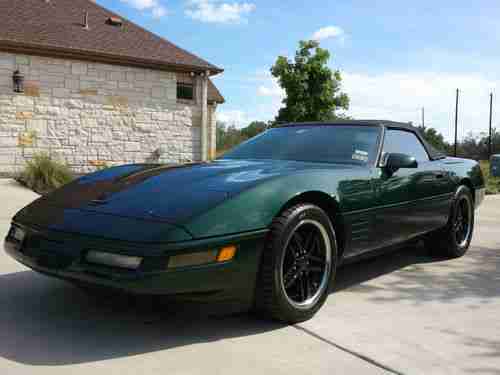 1994 Chevrolet Corvette Convertible 6-speed manual Green w/Black Top, US $10,995.00, image 4