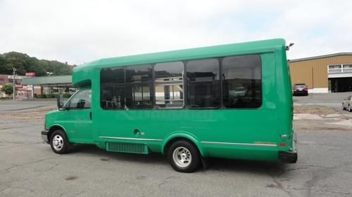 Express cutaway g3500 bus 15 passanger 6.6l duramax turbo diesel no reserve