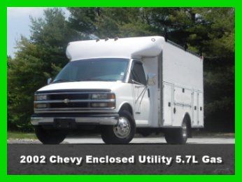 2002 chevrolet chevy express cutaway van 3500 enclosed utility dually 5.7l gas