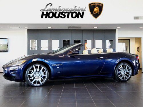 2011 maserati granturismo convertible auto blue 20 birdcage wenge wood 4k miles