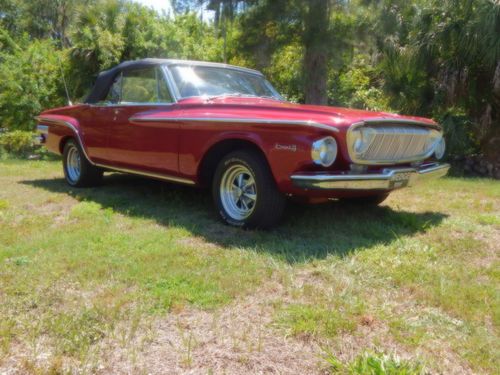 1962 dodge dart convertible, push button auto, 440 max wedge, restored, awesome!
