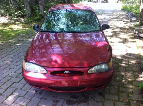 1998 ford escort lx sedan 4-door - red