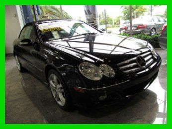 07 black clk-350 convertible *harman / kardon cd changer *heated leather seats