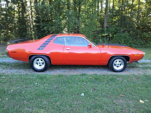 1971 plymouth road runner 2d orange 440