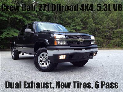 Z71 offroad 4x4 5.3l tow package 6 passenger rhino liner dual exhaust new tires