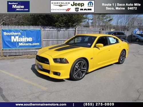 2012 dodge charger 4dr sedan srt8 super bee stinger yellow