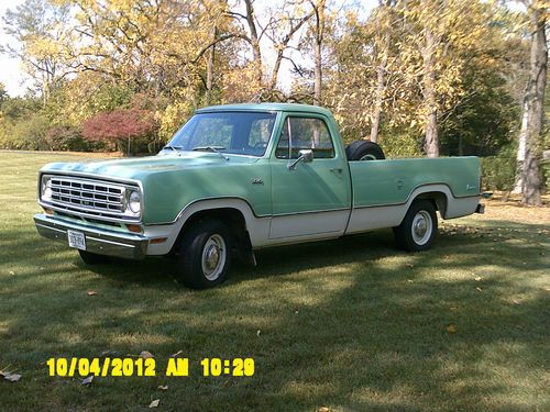 1974 dodge adventurer, rare, 29k miles, showroom condition, half ton pick-up