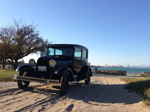 Beautiful 1928 ford model a tudor sedan. almost fully restored! no rust!!