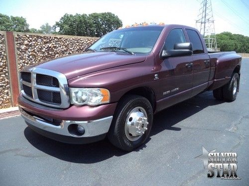 04 ram 3500 slt drw rwd at diesel quadcab loaded dually 1owner!