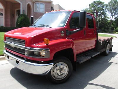 07 CHEVROLET C4500 KODIAK CREW CAB AUTOMATIC FLATBED 6.6L DURAMAX DIESEL, US $21,950.00, image 4