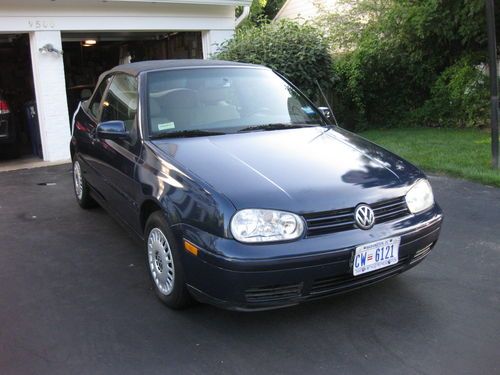 1999 vw cabrio gl 2.0 automatic, 57k miles, pearl blue metallic, great condition