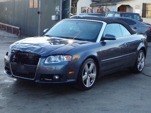 2009 audi a4 2.0 cabriolet fronttrak multitronic damaged salvage low miles l@@k!