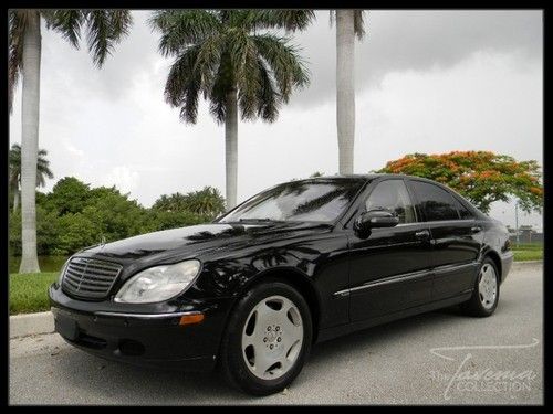 01 s600 v12! clean carfax, rear luxury seating pkg, navigation, leather, xenon