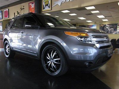 2011 ford explorer xlt grey leather back up camera