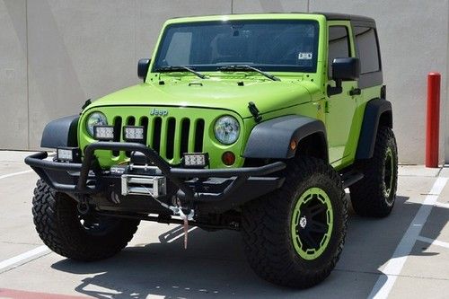 2013 gecko green lifted 17 rugged ridge wheels 8lk winch