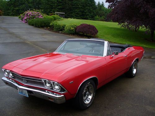 1968 chevelle convertble with fresh paint and 454 power
