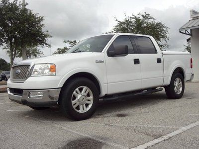 Lariat crew cab leather seats console shifter bed cover premium audio system