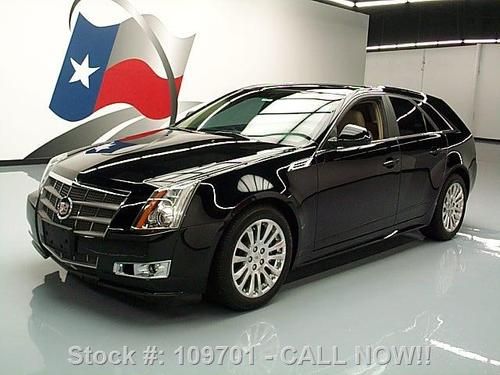 2010 cadillac cts wagon performance pano roof nav 53k!! texas direct auto