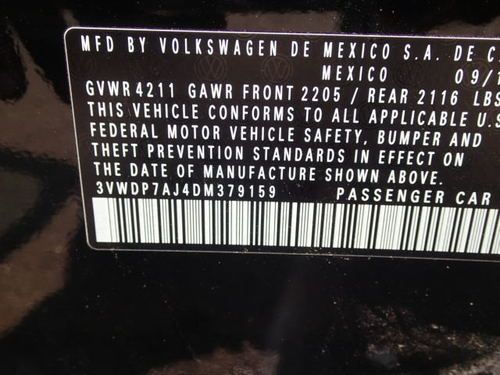 2013 Volkswagen Jetta 2.5 SE, salvage, damaged, sedan, wrecked, damaged, image 5