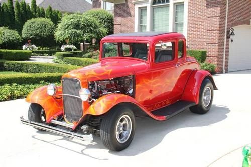 1932 ford steel body 5 window coupe custom street rod