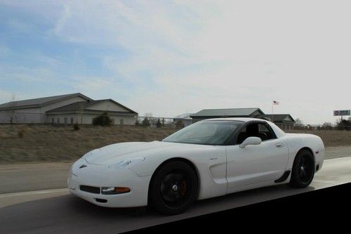 2001 corvette z06, built 383, speedway white