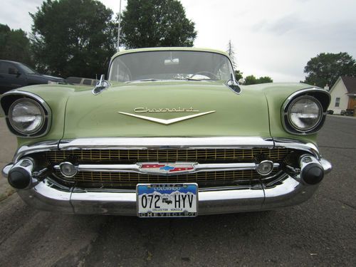 1957 chevrolet belair 2 door classic automobile 283cu, v8, 4.6l, 45,089 miles