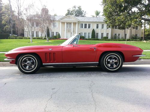 1966 corvette stingray convertible 327/350 hp 4-speed