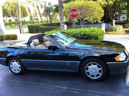 1995 mercedes benz sl500 roadster black good condition convertiable