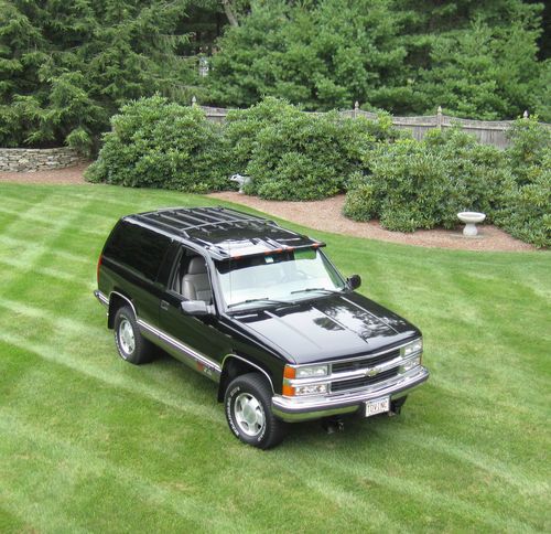 1999 chevrolet tahoe ls sport utility 2-door 5.7l with plow