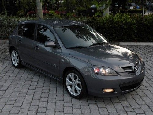 08 mazda mazda3 s sport 5d wagon automatic galaxy grey mica black int 17s aux in