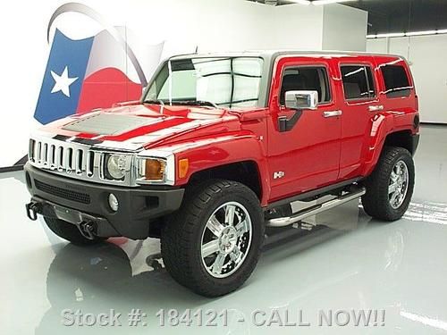 2007 hummer h3 4x4 auto leather 20" chrome wheels 41k!! texas direct auto