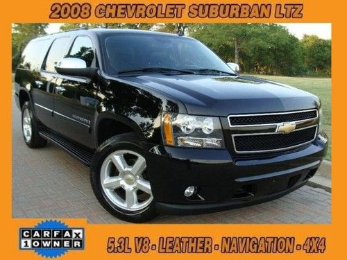 2008 chevrolet suburban ltz 4wd heated seats sunroof navigation back camera 4x4