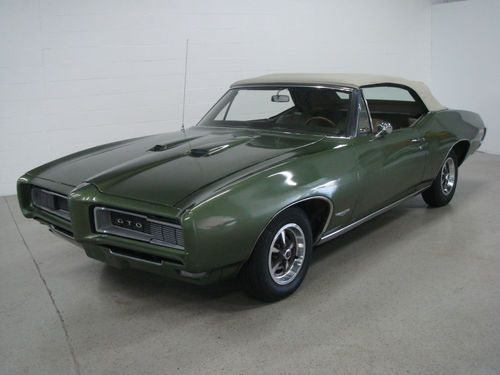 1968 pontiac gto conv  - green/ green - 104k miles! one owner survivor!!