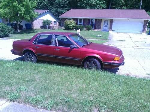 1990 buick century custom sedan 4-door 2.5l