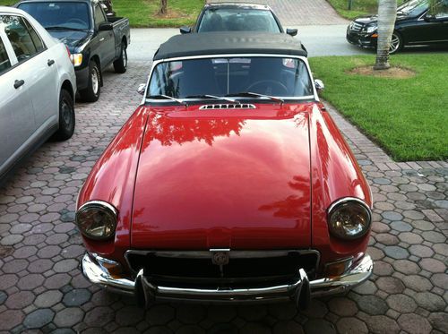 1979 mgb converted to chrome bumper and v6 chevy l32 engine