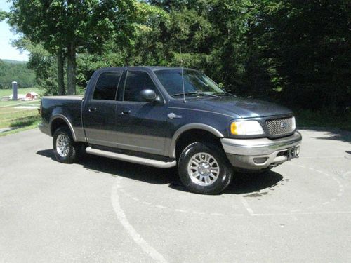 2002 ford f-150 king ranch crew cab pickup 4-door 4wd 5.4l no reserve