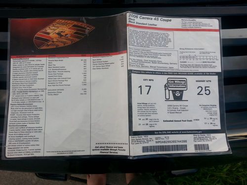 2006 PORSCHE 911 CARRERA 4S COUPE 2-DOOR  WITH ONLY 7,121 MILES CLEAN CAR-FAX, image 15