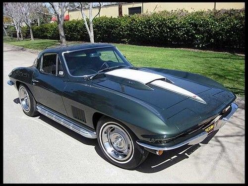 1967 corvette 427/390 4 spd duntov champion,,61k orig documented miles, show car