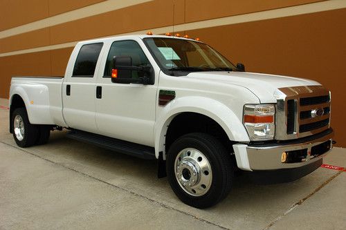08 ford f450 lariat crew cab diesel 4wd navigation roof banks exhaust  &amp; dash pc