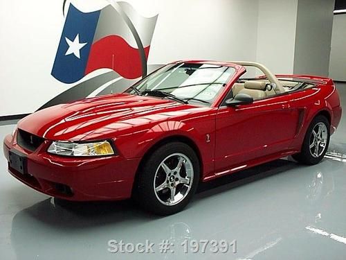 1999 ford mustang svt cobra convertible leather 59k mi texas direct auto