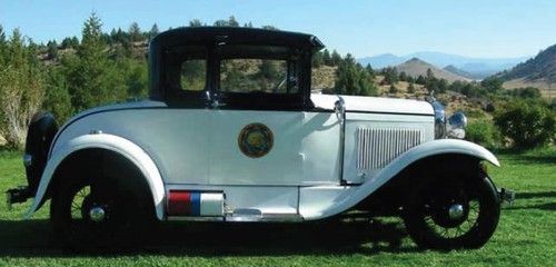 1930 ford model a coupe - california highway patrol vehicle