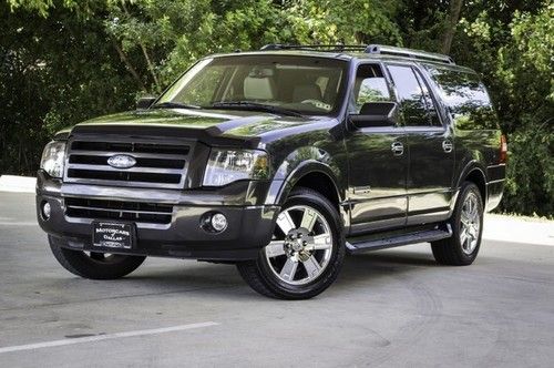 2007 ford expedition el tv/dvd sunroof rear ac heated/cooled seats