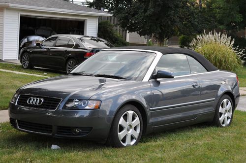 2003 audi a4 convertible, super low 29k miles, salvage, no reserve!!!